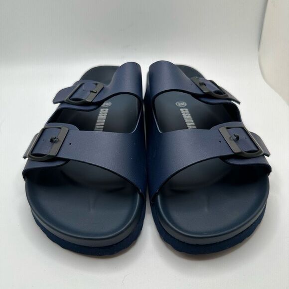 CUSHIONAIRE Women's soft footbed Sandal with +Comfort 9 NAVY - Picture 2 of 7